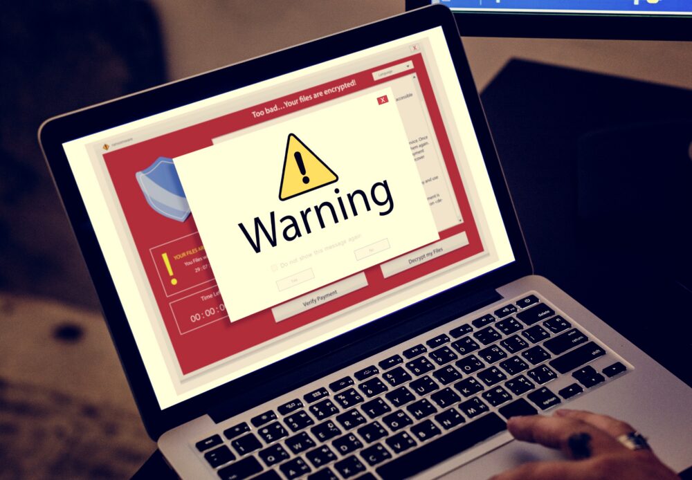 Fake website warning