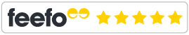 Our customer Feefo rating Feefo badge
